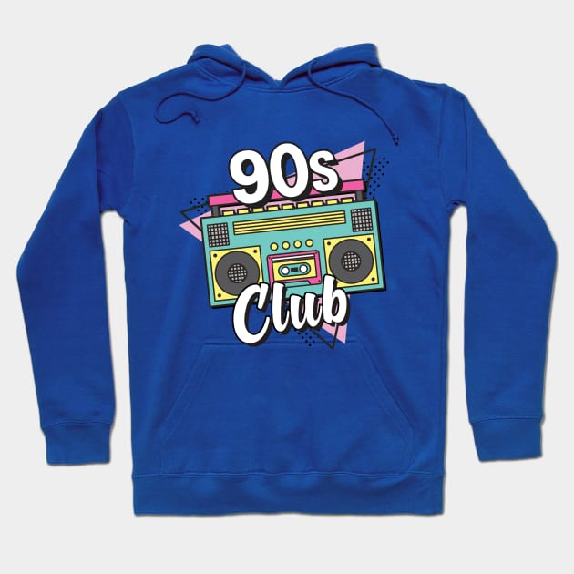 90s club Hoodie by ArtStopCreative